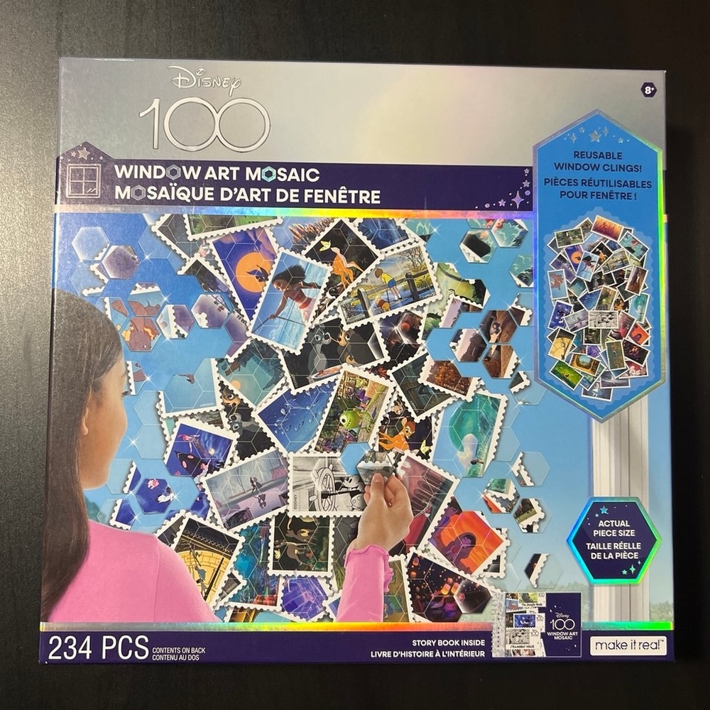 Disney 100 Puzzle Window Art Mosaic 234pcs NEW